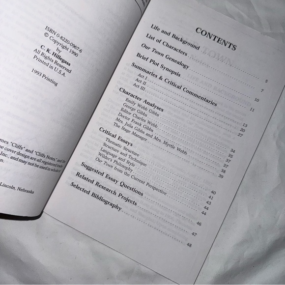 Cliffs Notes Book Lot 3 The Great Gatsby, Scarlet Letter, Our Town Study Guide - Picture 6 of 6